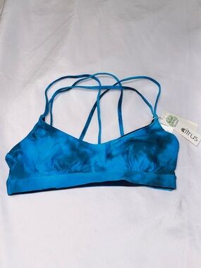 Citrus Blue Tie-Dye One-Piece Reversable Swim Top NWT